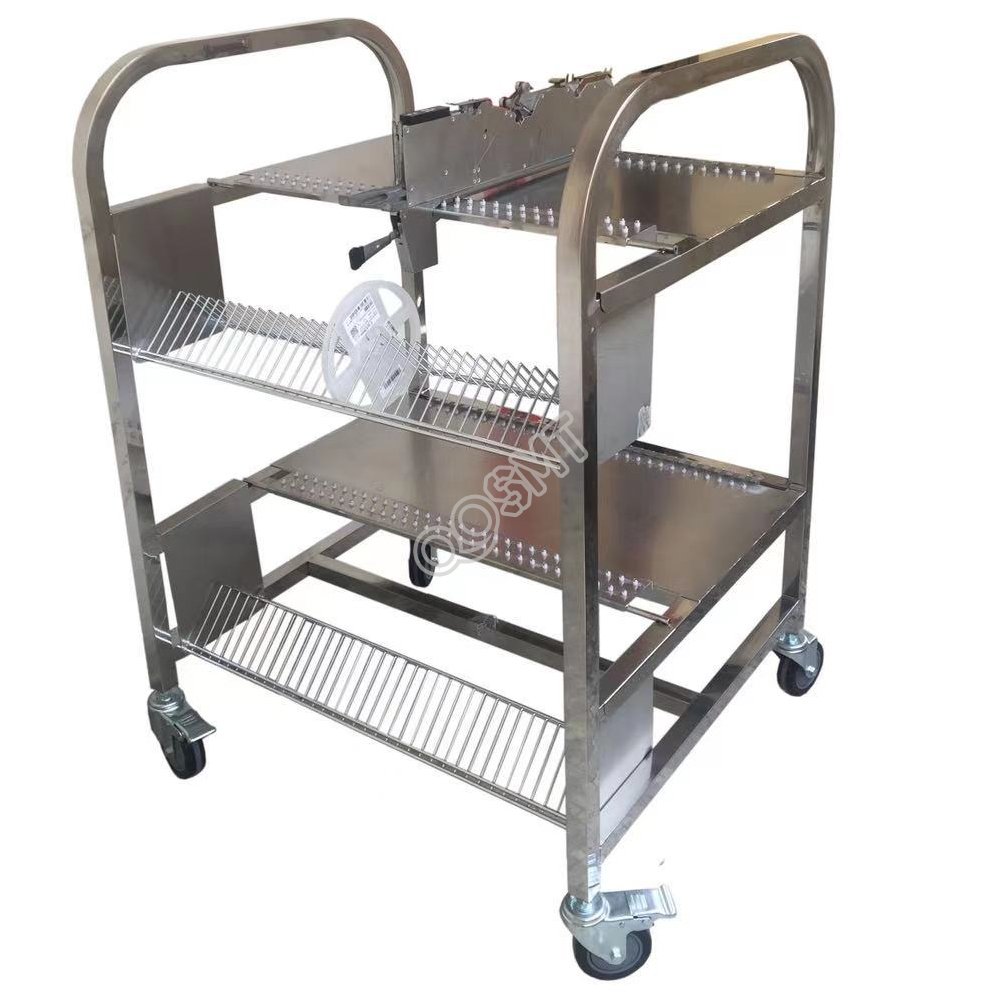 Panasonic NPM/CM602 Stainless Steel Feeder Cart, Feeder Storage Cart , Feeder Trolley for Panasonic NPM CM402 CM602 Pick And Place Machine